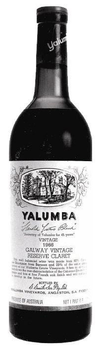 The Galway Vintage Reserve Claret Harold Yates Blend Barossa Shiraz and Cabernet Sauvignon image