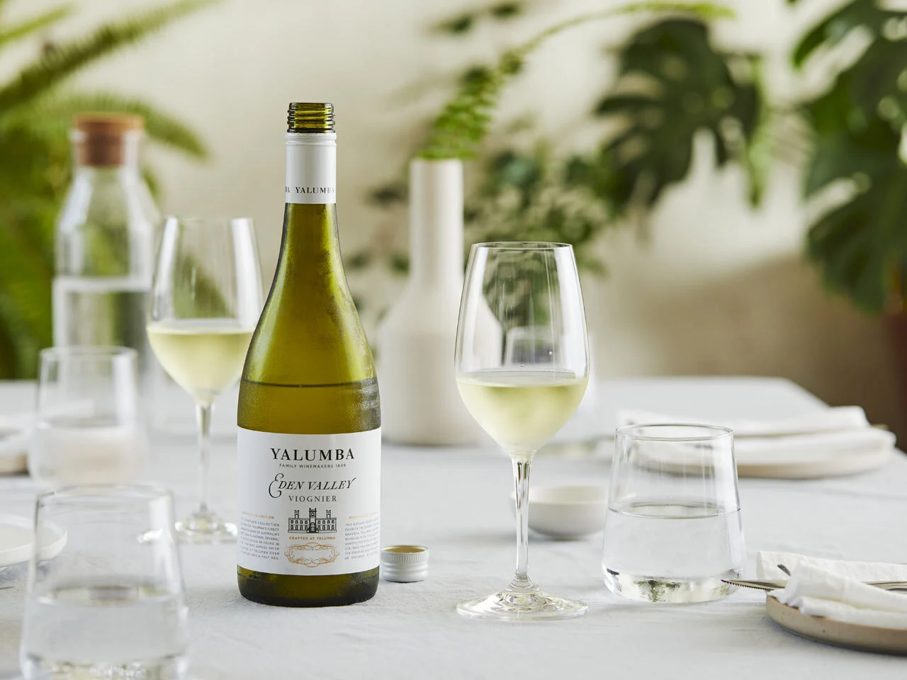 White wine bottles