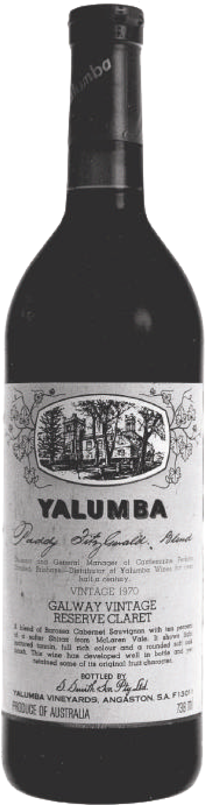 The Paddy Fitzgerald Blend Galway Vintage Reserve Claret Barossa Cabernet Sauvignon image