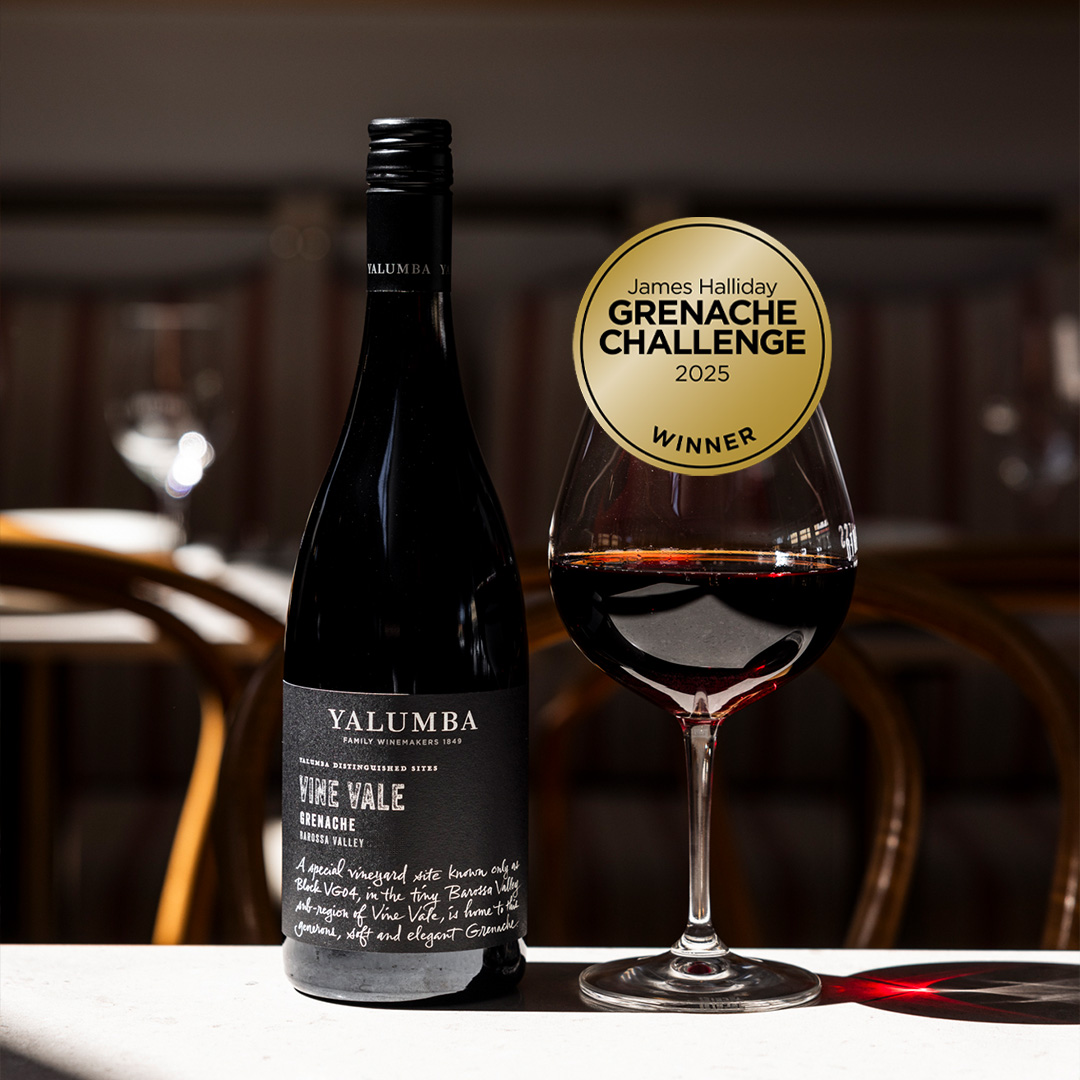 JAMES HALLIDAY GRENACHE CHALLENGE 2025 WINNER YALUMBA VINE VALE GRENACHE 2024